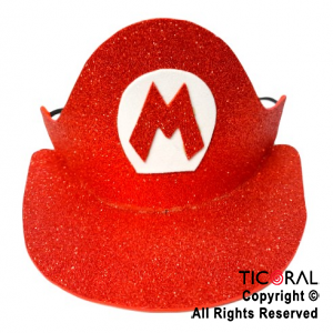 SOMBRERO VISERA MARIO BROS GOMA EVA x 1